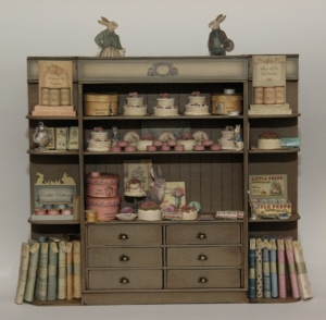 7a large shop cabinet filled